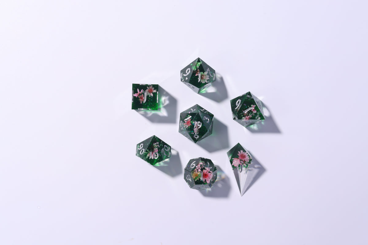 Evoke Floral Dice Set — Wildwood
