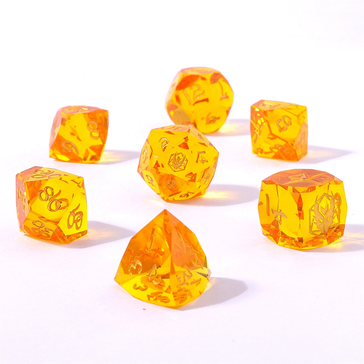 Evoke Jelly Dice — Sunlit Amber